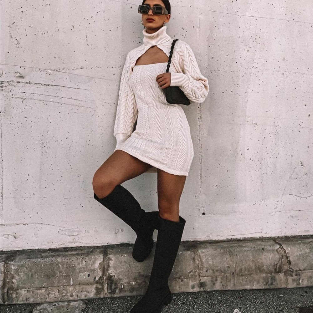 Zara Set - Knit Arm Warmer & Dress - Picture 6 of 16